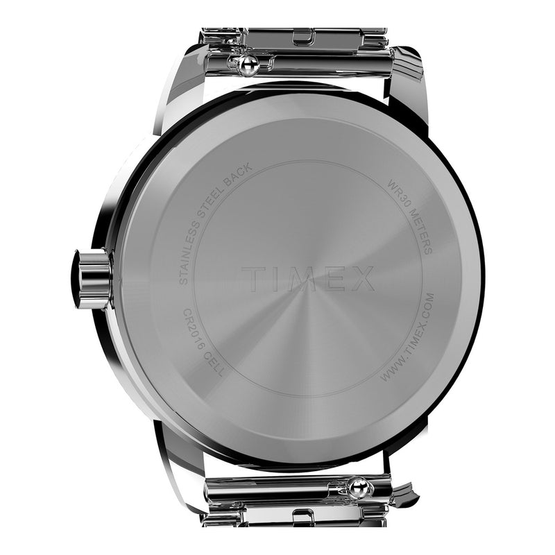Timex Reloj Easy Reader para mujer con estilo clásico y banda de acero inoxidable resistente al agua