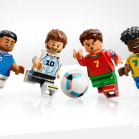Pack Leyendas del futbol (LEGO Lionel Messi + Lego Cristiano Ronaldo + LEGO Kylian Mbappe + Lego Vinicius Junior)