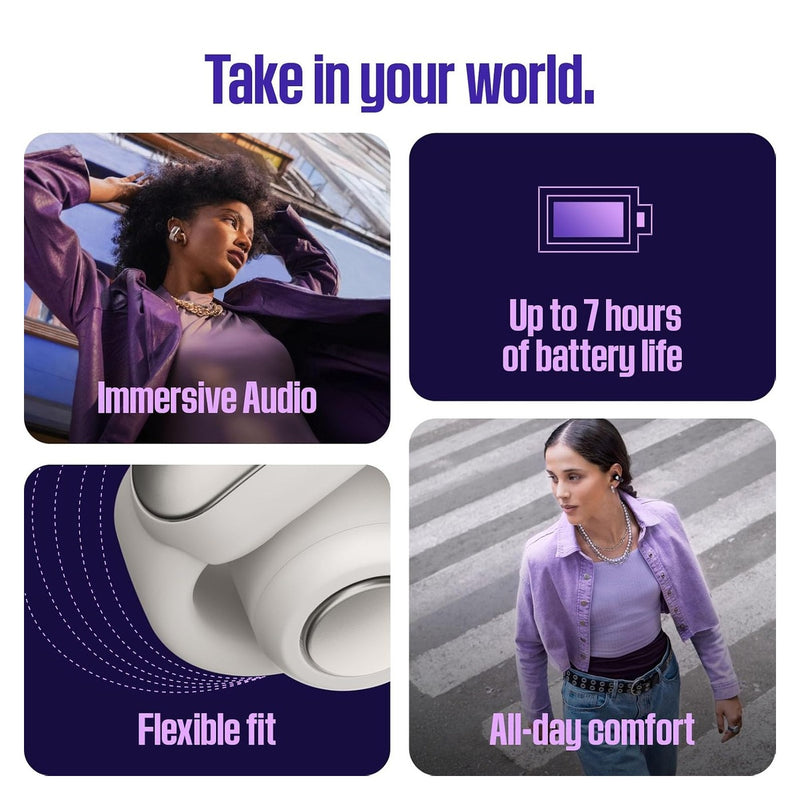Bose Ultra Open Earbuds - White Smoke