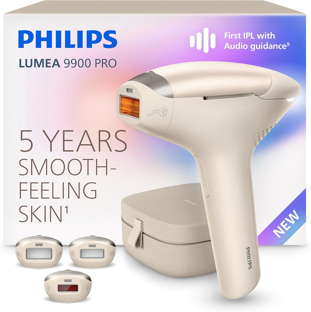 Philips Lumea IPL 9900 Pro - Depiladora IPL con SenseIQ Pro (BRC332/03)