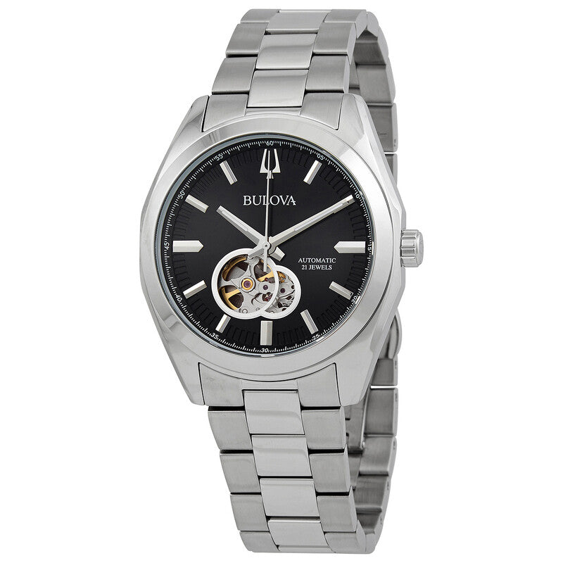 Reloj Bulova Surveyor Automático - Esfera Negra (96A270)