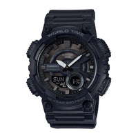 Reloj Casio AEQ110BW para Hombre, Analógico-Digital, Resistente al Agua, Alarma, Cronómetro y Temporizador