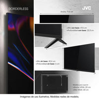 Televisor JVC 32” QLED HD  gran nitidez Lt-32km1584