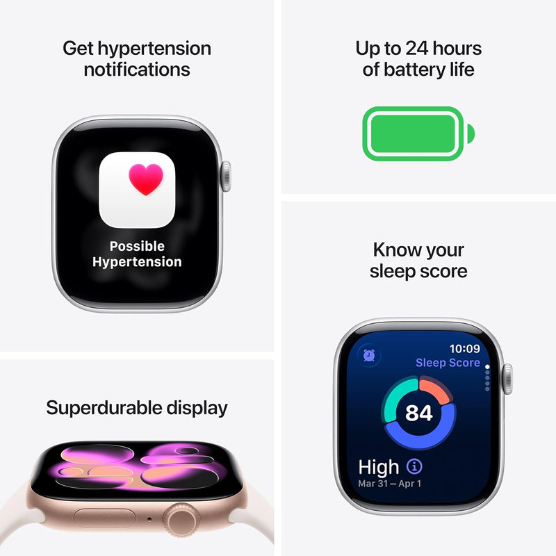 Apple Watch Series 11 - Funciones de salud, batería y Sleep Score