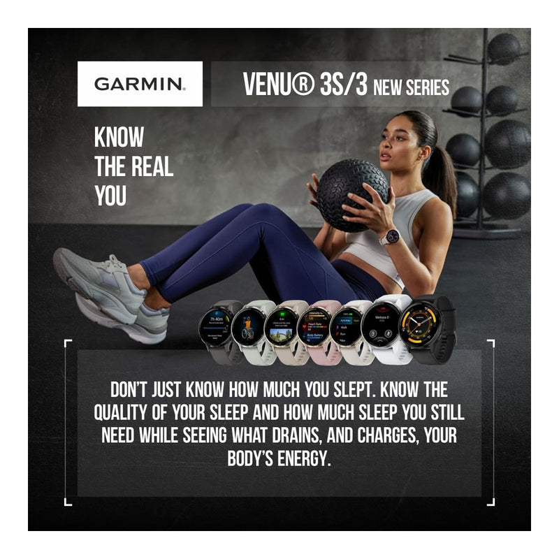 Smartwatch Garmin Venu 3 Gps Pantalla Amoled 45 Mm Funciones Avanzadas De Salud Y Fitness 14 Días De Batería