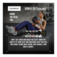 Smartwatch Garmin Venu 3 Gps Pantalla Amoled 45 Mm Funciones Avanzadas De Salud Y Fitness 14 Días De Batería