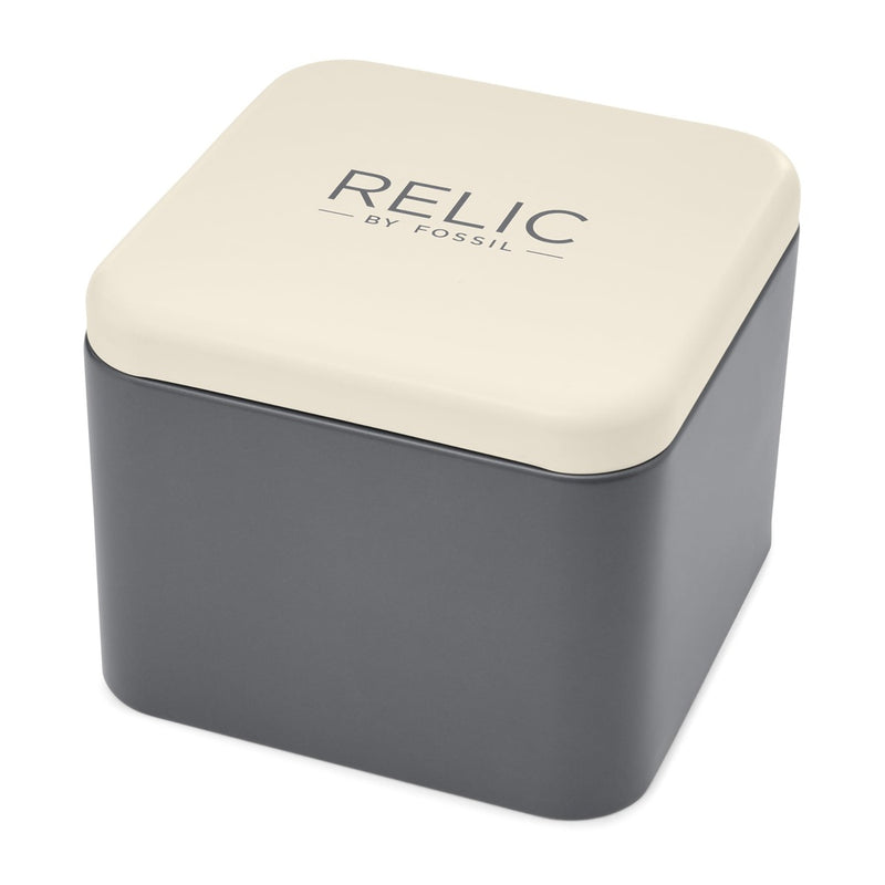 RELIC by Fossil, reloj masculino automático, esfera esqueleto azul, acero inoxidable, resistente al agua hasta 50 metros