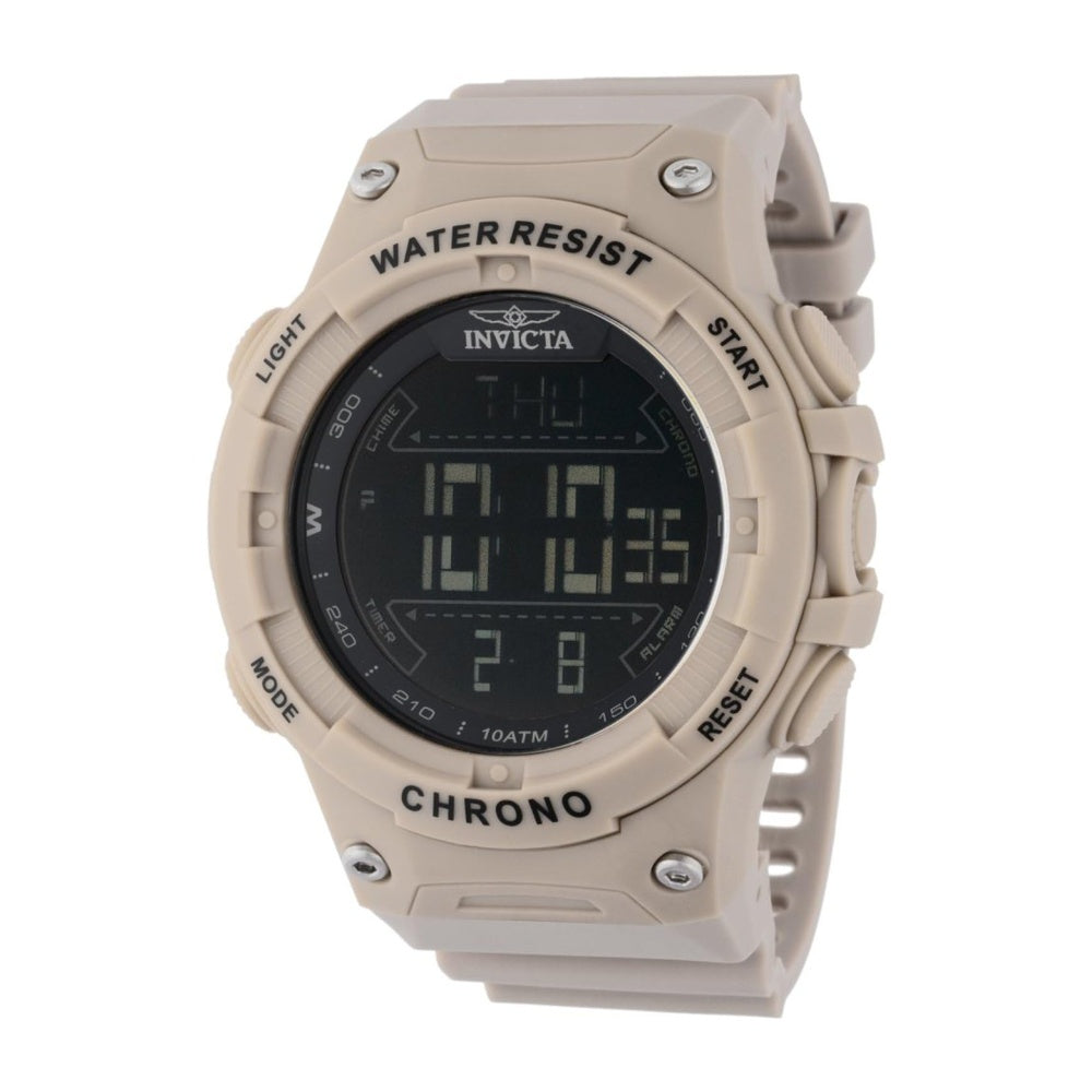 Invicta Reloj Racing para Hombre con Movimiento Digital, Resistente al Agua y Correa de Poliuretano con Hebilla