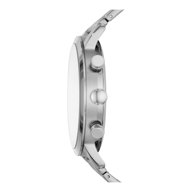 Reloj de cuarzo de acero inoxidable Fossil Luther para hombre con funciones de cronógrafo y resistencia al agua