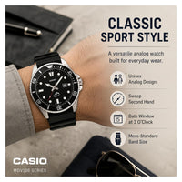 Casio MDV106 Reloj Unisex Analógico con Caja de Acero Inoxidable, Banda de Resina y Resistencia al Agua 200M