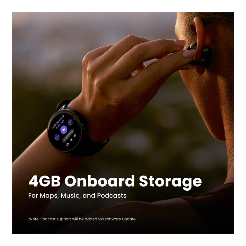 Amazfit Active Max Smartwatch con pantalla AMOLED, batería de larga duración, mapas offline, GPS, almacenamiento 4GB, 170+ modos deportivos, resistencia al agua