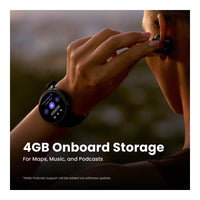 Amazfit Active Max Smartwatch con pantalla AMOLED, batería de larga duración, mapas offline, GPS, almacenamiento 4GB, 170+ modos deportivos, resistencia al agua