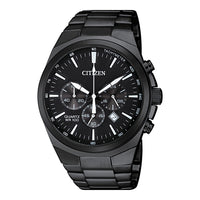 Reloj de cuarzo para hombre Citizen acero inoxidable diseño clásico y resistente al agua con cronógrafo e indicador de fecha