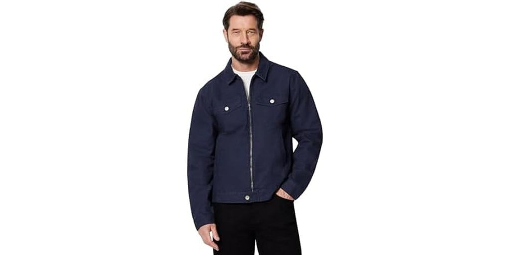 Ofertaza, Amazon Essentials Men's Trucker Jacket Cotton Canvas
