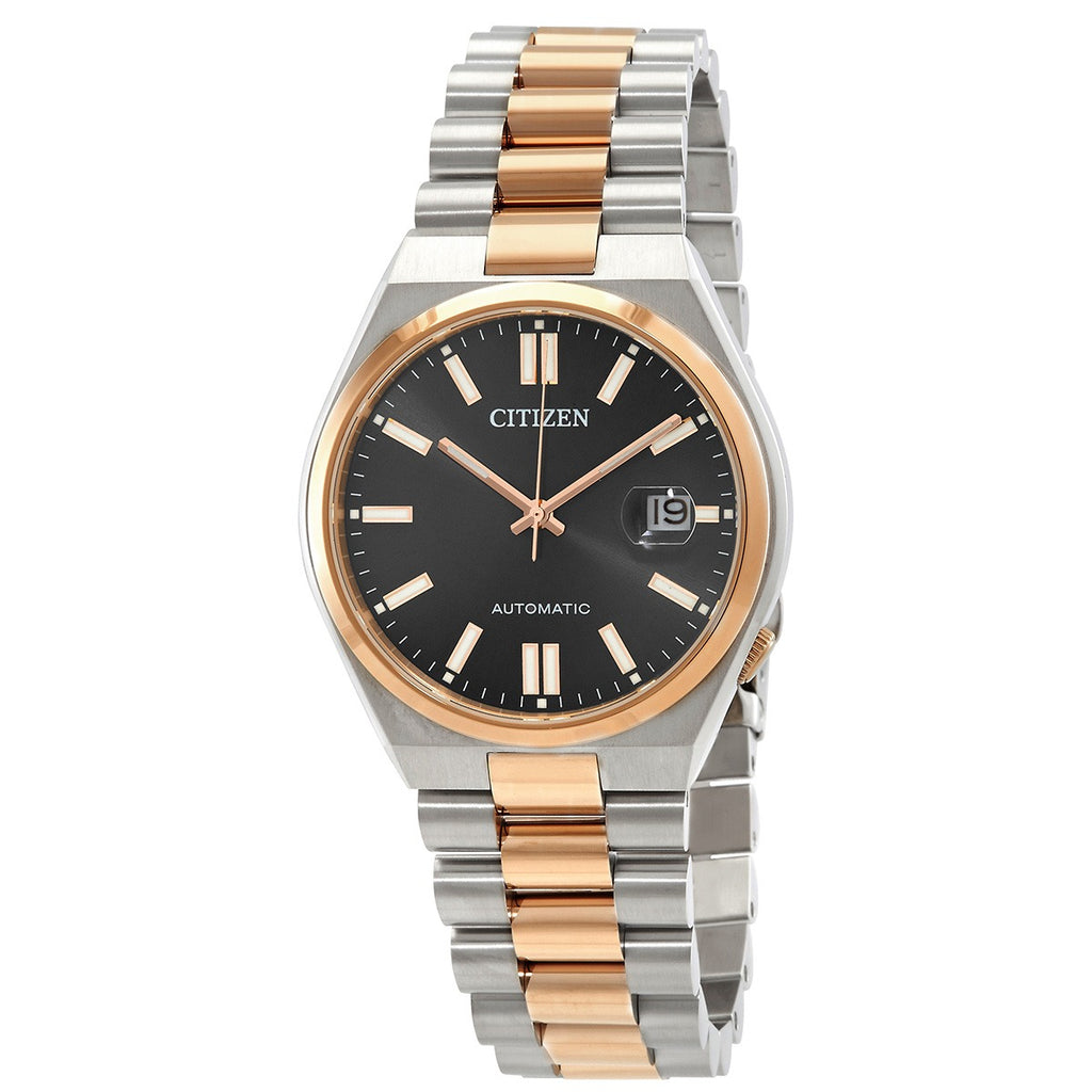 Citizen Tsuyosa Automatic Black Dial Two-Tone Men's Watch NJ0154-80H