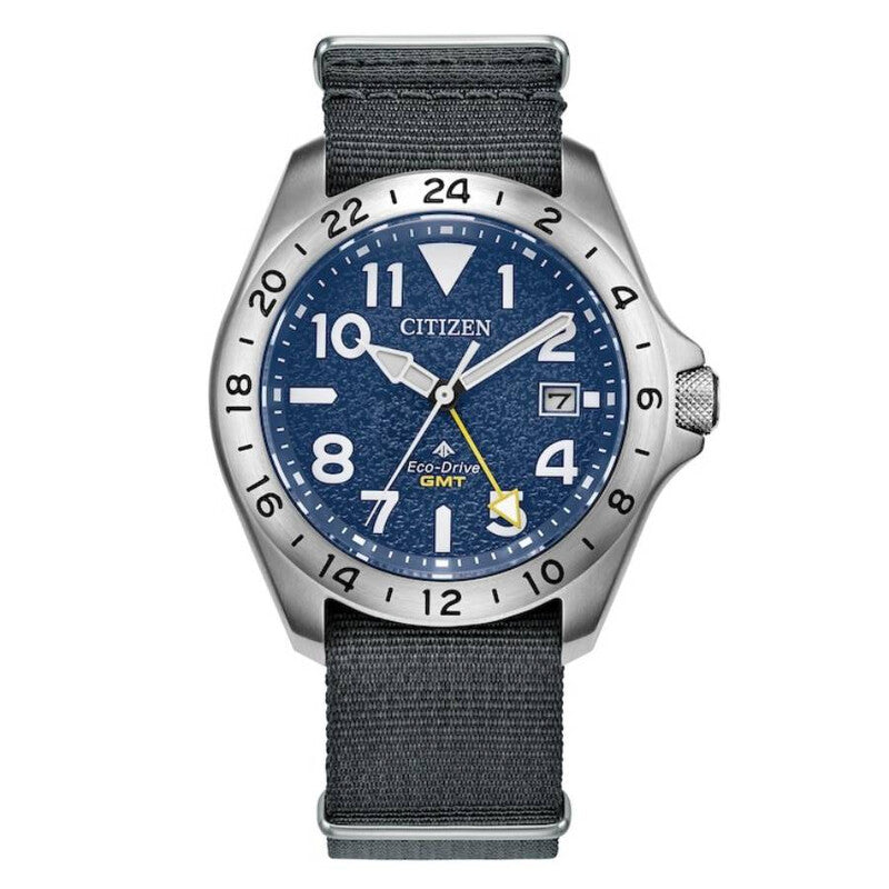 Reloj Citizen Promaster Land GMT Eco-Drive - Esfera Azul (BJ7150-09L)