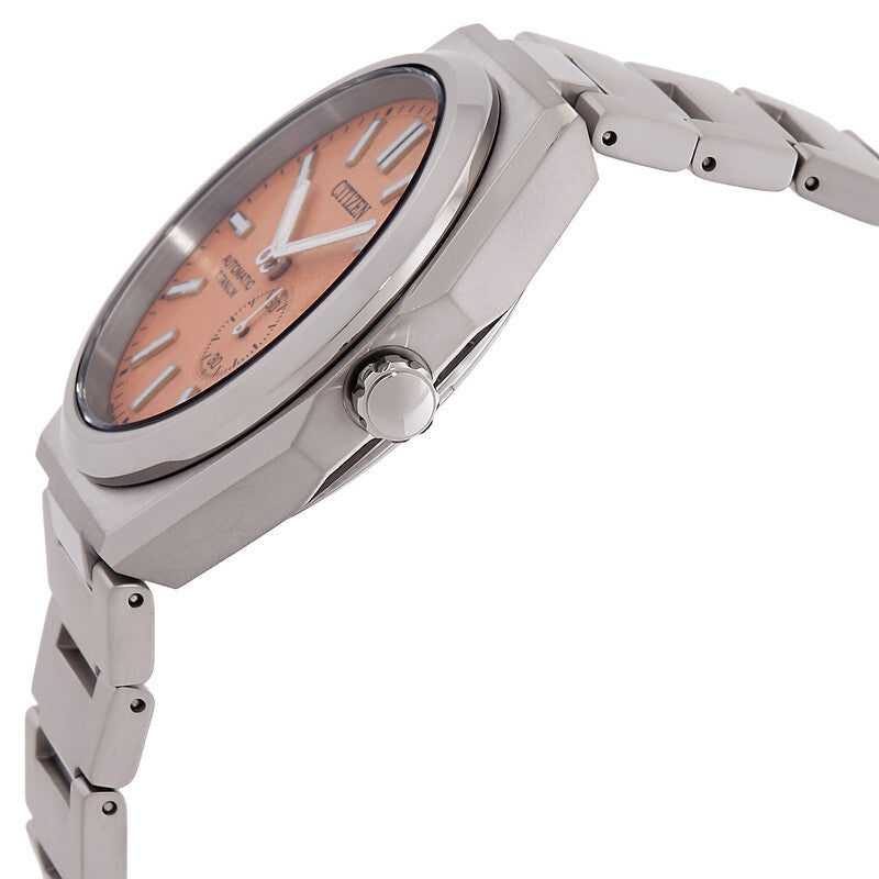 Reloj Citizen Zenshin Automático - Esfera Salmón, Hombre 40.5mm (NJ0180-80Z)