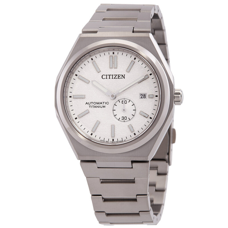 Reloj Citizen Zenshin Automático - Esfera Blanca, Dama 40.5mm (NJ0180-80A)