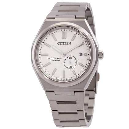 Reloj Citizen Zenshin Automático - Esfera Blanca, Dama 40.5mm (NJ0180-80A)