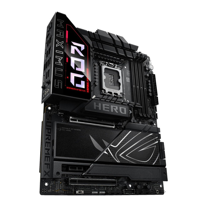 ASUS ROG Maximus Z890 Hero Placa base Intel Z890 LGA 1851, Intel avanzada lista para PC, 22+2+1+2 etapas, DDR5, WiFi 7, 3X PCIe 5.0 M.2