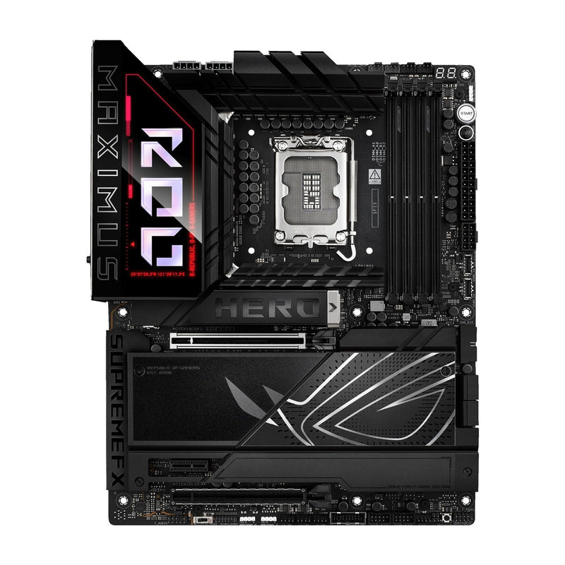 ASUS ROG Maximus Z890 Hero Placa base Intel Z890 LGA 1851, Intel avanzada lista para PC, 22+2+1+2 etapas, DDR5, WiFi 7, 3X PCIe 5.0 M.2