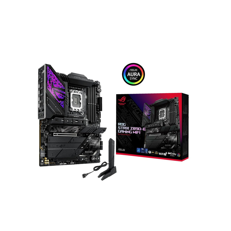 ASUS ROG Strix Z890-E Gaming WiFi Intel Z890 LGA 1851 ATX Placa Base con IA Avanzada, DDR5, WiFi 7 y Más