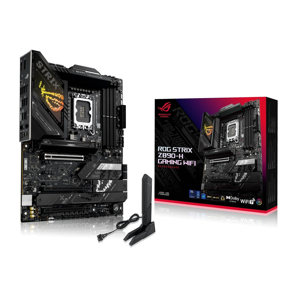 Tarjeta Madre ASUS ROG Strix Z890-H Gaming WiFi, PCIe 5.0, AI avanzado, DDR5, para Intel Core Ultra (Serie 2)