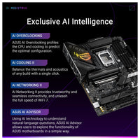 Tarjeta Madre ASUS ROG Strix Z890-H Gaming WiFi, PCIe 5.0, AI avanzado, DDR5, para Intel Core Ultra (Serie 2)