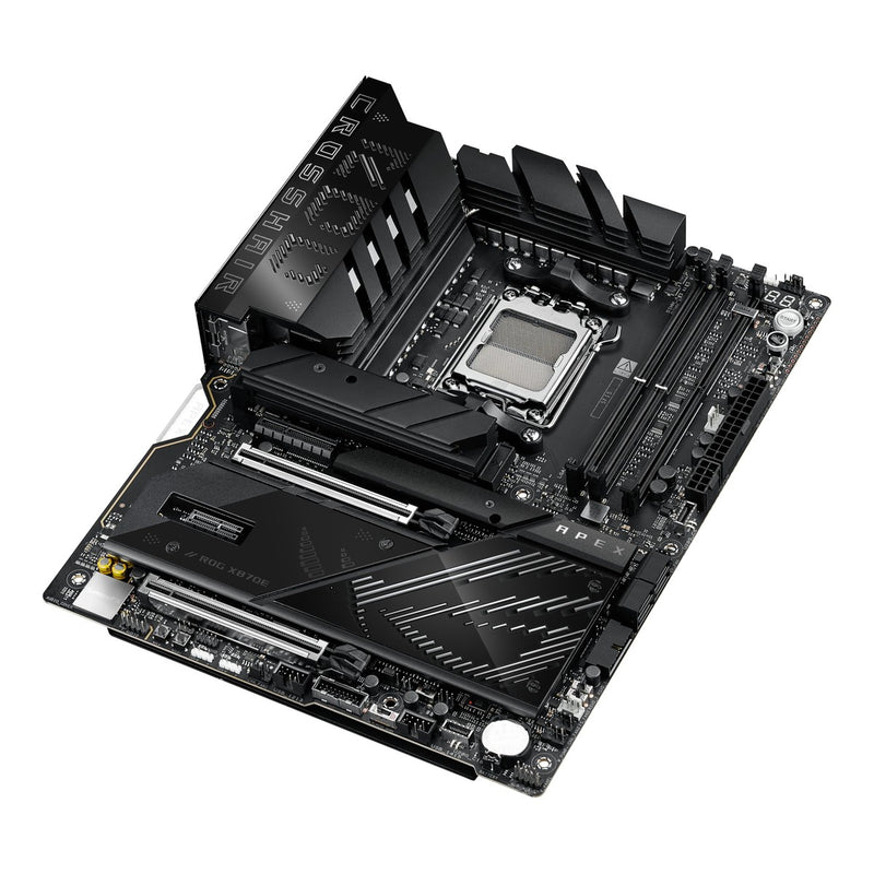 ASUS ROG Crosshair X870E APEX Motherboard con Advanced AI, DDR5, Wi-Fi 7, DIMM.2, PCIe 5.0 y USB4 para alto rendimiento