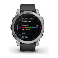 Garmin Fenix 7, Reloj Inteligente de Aventura Resistente con GPS, Pantalla Táctil, Funciones de Salud y Bienestar
