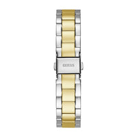 GUESS, reloj pulsera para mujer con borde de moneda, multicolor, resistente al agua y diseño elegante