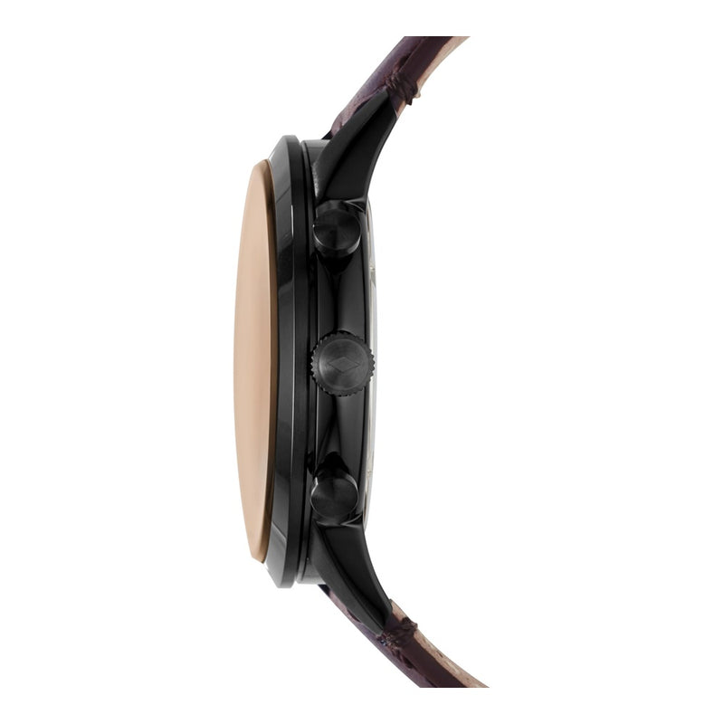 Reloj cronógrafo de acero inoxidable y cuero Fossil Townsman para hombre, estilo clásico y funcionalidad moderna