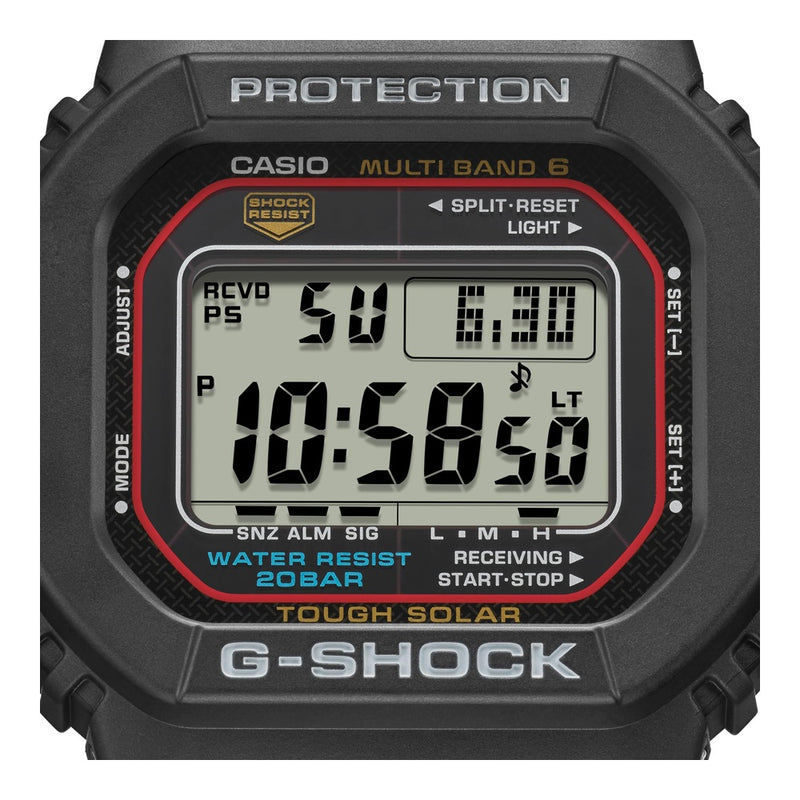 Casio G-Shock GWM5610-1 Reloj deportivo de resina para hombre, resistente y con energía solar, color negro