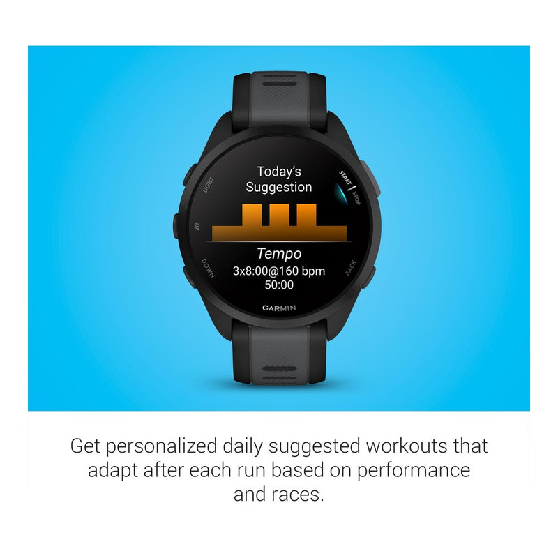 Garmin Forerunner 165, Reloj Inteligente Con Pantalla AMOLED, Métricas De Entrenamiento E Información De Recuperación