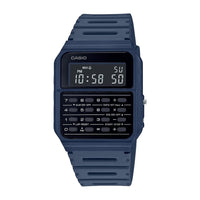 Casio Serie CA53W Vintage Cronómetro Resistente al Agua Calculadora Tiempo Dual Banda de Resina Calendario y Alarma