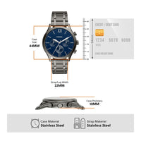 Reloj analógico Fossil Fenmore para hombre con correa de acero inoxidable y cristal resistente a arañazos