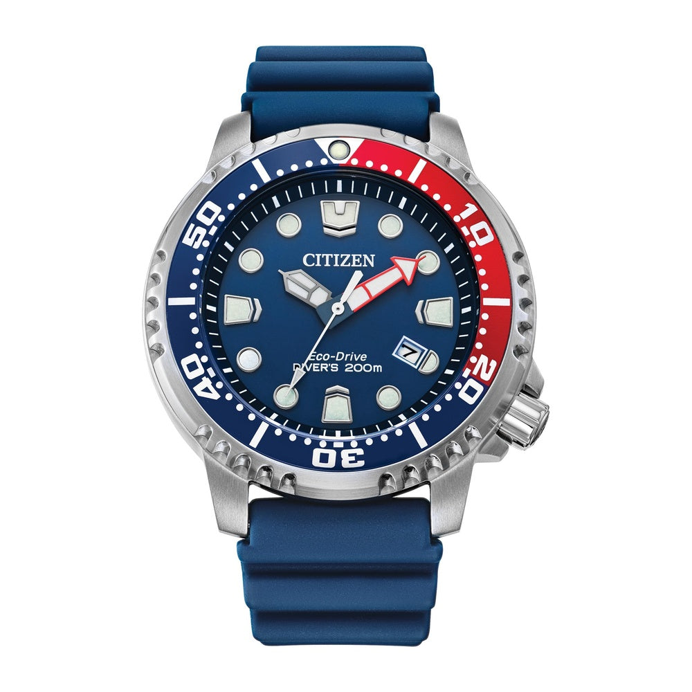 Citizen Promaster Dive Eco-Drive, reloj de buceo ISO, manos y marcadores luminosos, bisel giratorio