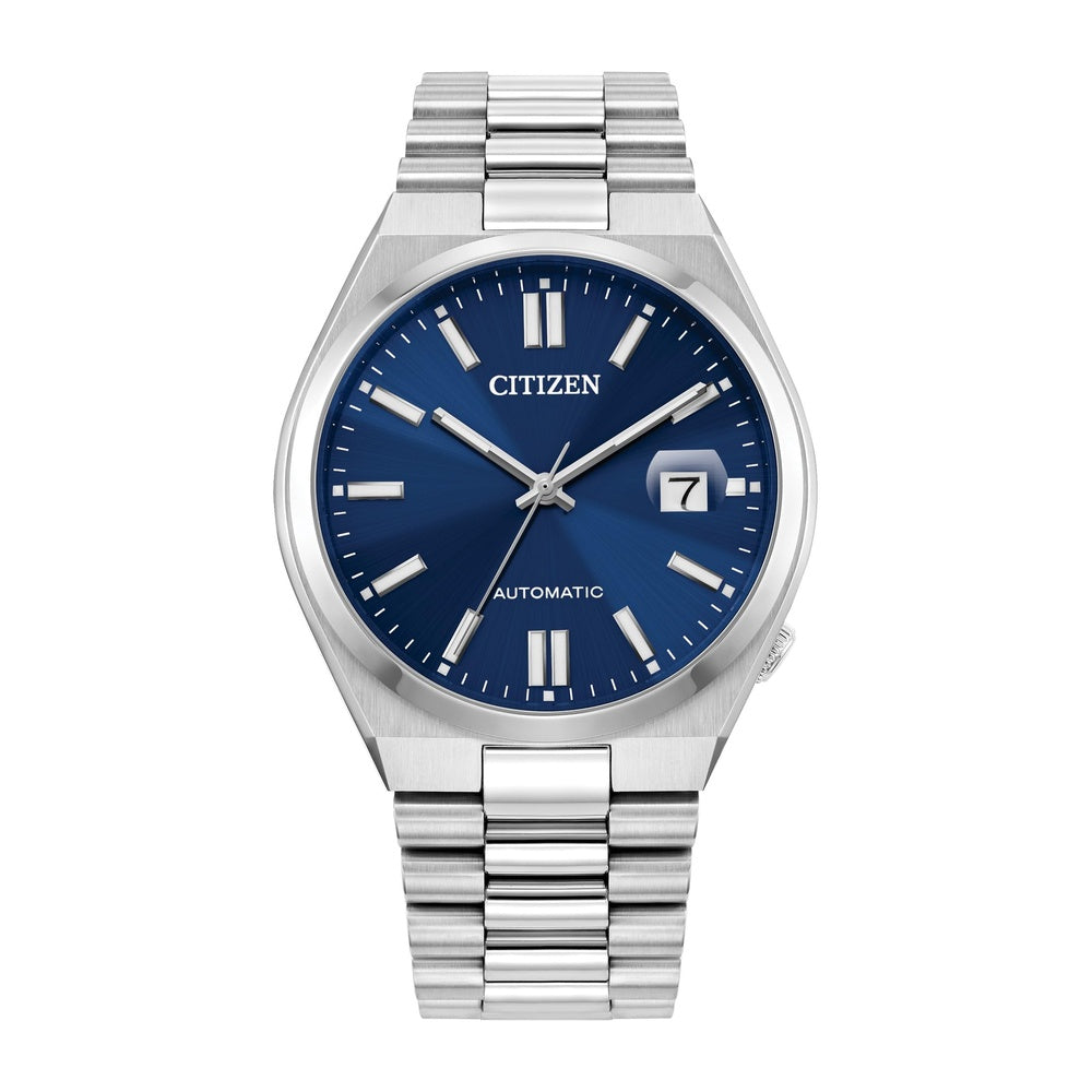 Reloj Citizen Tsuyosa automático para hombre, diseño deportivo, acero inoxidable, mecanismo automático, resistencia al agua