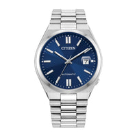Reloj Citizen Tsuyosa automático para hombre, diseño deportivo, acero inoxidable, mecanismo automático, resistencia al agua