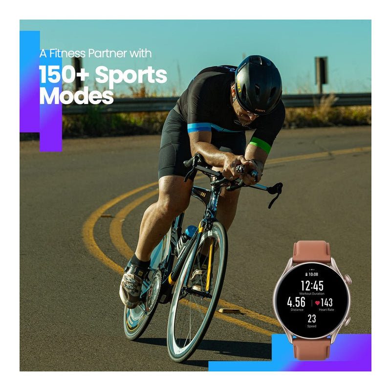 Amazfit GTS 3 - Reloj Inteligente Para iPhone Android, Alexa Integrado, GPS 150 Modos Deportivos, Pantalla AMOLED 1.75 Pulgadas Negro