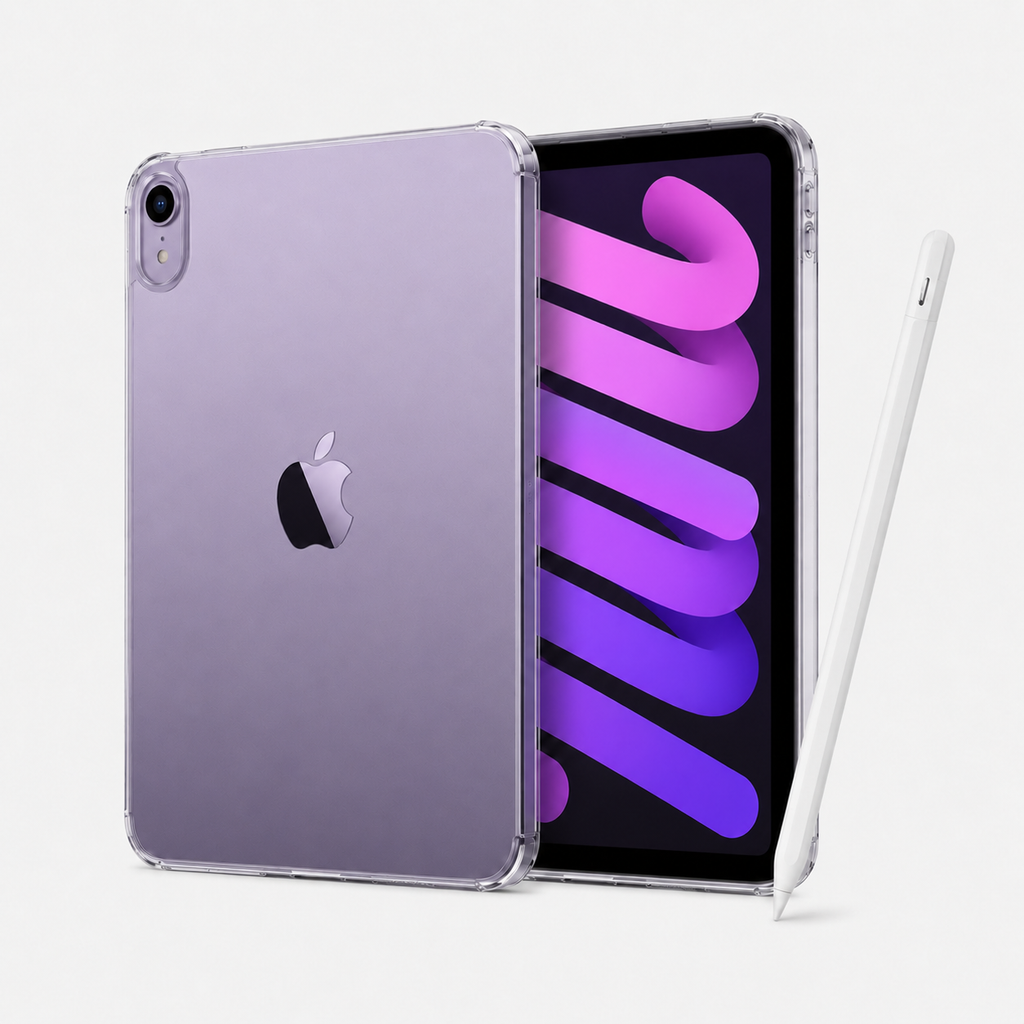 Combo iPad mini A17 Pro + Apple Pencil USB-C + Case - Purple