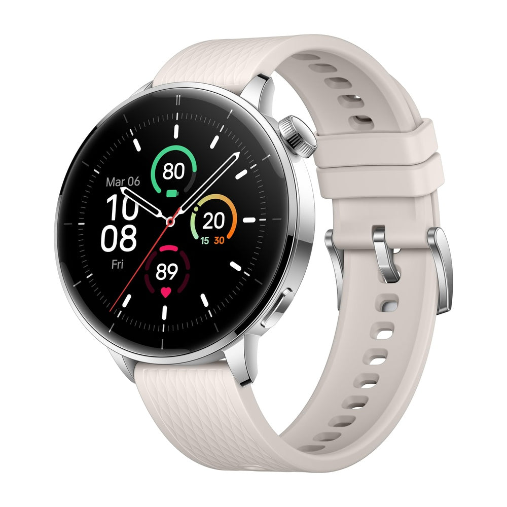 Oneplus Watch 3 43mm Acero Plateado, Pantalla Redonda, Wearos, 32gb Almacenamiento
