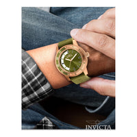 Reloj de cuarzo para hombre Invicta Specialty con correa de silicona y caja de acero inoxidable