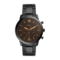 Fossil Neutra Quartz Reloj cronógrafo de acero inoxidable y cuero para hombre, resistente al agua con correa intercambiable