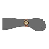 Reloj analógico Casio para hombres con resistencia al agua, luz LED, correa de nailon, cierre de velcro, horario regular