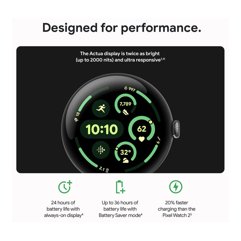 Google Pixel Watch 3 (45mm) - Black
