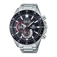 Casio Reloj de cuarzo para hombre con correa de acero inoxidable, modelo EFV620D-1A4V, color tono plateado