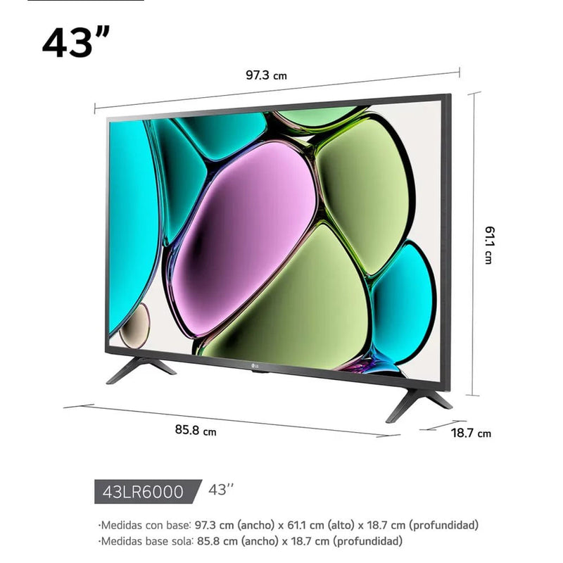 Televisor LG 43” Full HD Smart TV webOS 43LR6000PSA