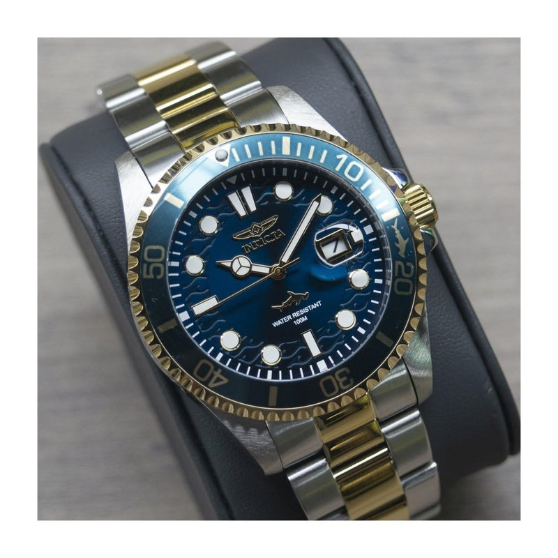 Invicta Pro Diver Reloj de cuarzo para hombre con correa de acero inoxidable en dos tonos, modelo 30021
