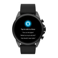 Fossil Reloj inteligente pantalla táctil Gen 6, 4.39 cm con Alexa, frecuencia cardíaca, oxígeno en sangre, GPS, pagos sin contacto, Negro